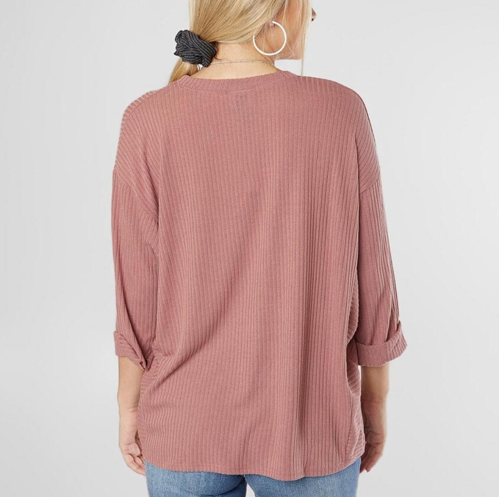 Buckle Daytrip Ribbed Knit Top - Picture 2 of 3